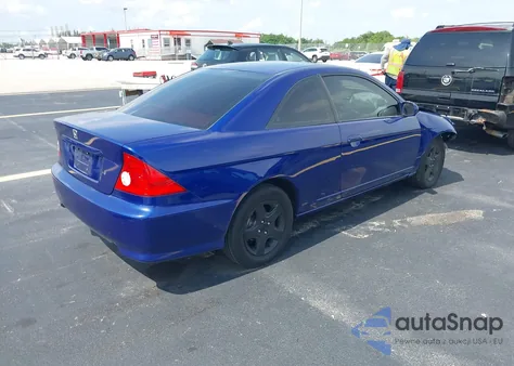 2004 Honda Civic Ex из США, поврежденный, VIN 1HGEM229X4L046815